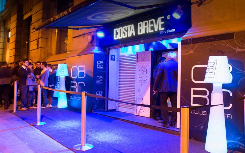 On this picture you see the entrance of nightclub Costa Breve